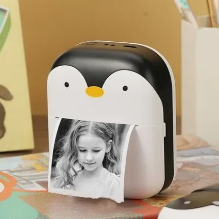 The Adorable Penguin Design Rechargeable Portable Mini Printer